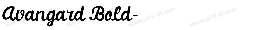 Avangard Bold字体转换 Avangard Bold字体转换